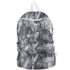 Death And The Devil - Albrecht Dürer Foldable Lightweight Backpack by Valentinaart