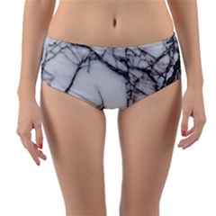 Marble Tiles Rock Stone Statues Reversible Mid-waist Bikini Bottoms by Simbadda