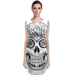 Sugar Skull Classic Sleeveless Midi Dress by StarvingArtisan