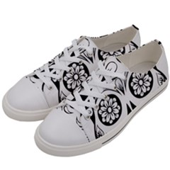 Sugar Skull Women s Low Top Canvas Sneakers by StarvingArtisan