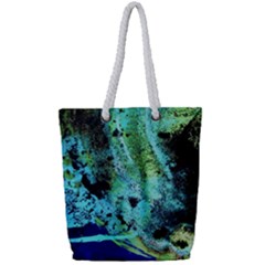 Blue Options 6 Full Print Rope Handle Tote (small) by bestdesignintheworld