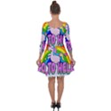 Go to Hell - Unicorn Quarter Sleeve Skater Dress View2