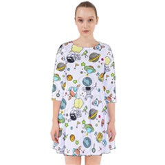 Space Pattern Smock Dress by Valentinaart