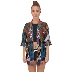 Chochloma Open Front Chiffon Kimono by bestdesignintheworld