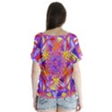 Exhilaration - V-Neck Flutter Sleeve Top View2