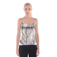 Abstract Geometric Line Art Spaghetti Strap Top by Simbadda