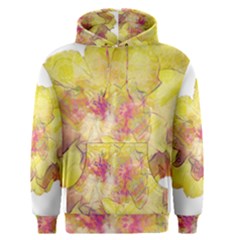 Yellow Rose Men s Pullover Hoodie by aumaraspiritart