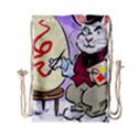 Bunny Easter Artist Spring Cartoon Drawstring Bag (Small) View1