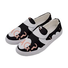 Panda Hug Sorry Cute Cute Bear Women s Canvas Slip Ons by Simbadda