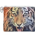 Tiger Animal Teeth Nature Design Canvas Cosmetic Bag (XXXL) View1