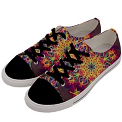 Joyful Living Men s Low Top Canvas Sneakers by aumaraspiritart