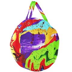 Untitled Island 2 Giant Round Zipper Tote by bestdesignintheworld