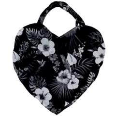 Tropical Pattern Giant Heart Shaped Tote by Valentinaart