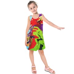 Untitled Island 5 Kids  Sleeveless Dress by bestdesignintheworld