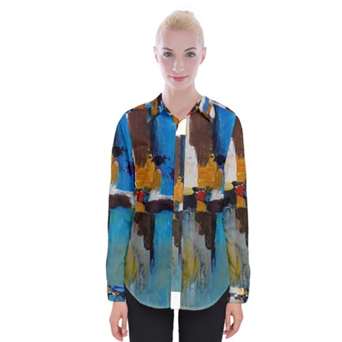 Abstract Womens Long Sleeve Shirt by consciouslyliving