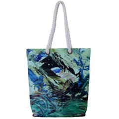 June Gloom 5 Full Print Rope Handle Tote (small) by bestdesignintheworld