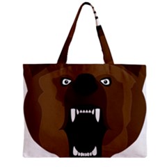 Bear Brown Set Paw Isolated Icon Zipper Mini Tote Bag by Nexatart