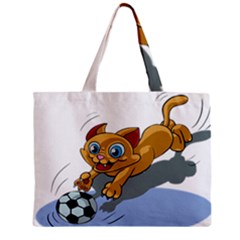 Cat Ball Play Funny Game Playing Zipper Mini Tote Bag by Nexatart