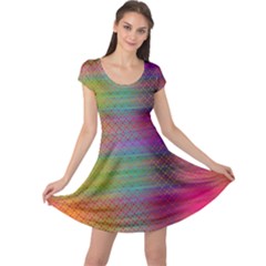 Colorful Sheet Cap Sleeve Dress by LoolyElzayat