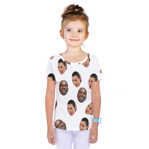 Crying Kim Kardashian Kids  One Piece Tee by Valentinaart