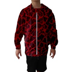 Red Earth Texture Hooded Windbreaker (kids) by LoolyElzayat