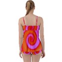 Swirl Orange Pink Abstract Babydoll Tankini Set View2