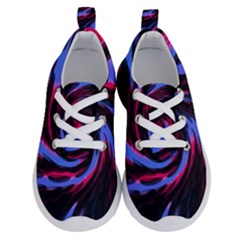 Swirl Black Blue Pink Running Shoes by BrightVibesDesign