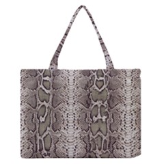 Snake Skin Zipper Medium Tote Bag by LoolyElzayat