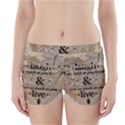 Motivational Calligraphy Grunge Boyleg Bikini Wrap Bottoms View1