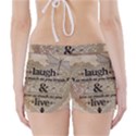 Motivational Calligraphy Grunge Boyleg Bikini Wrap Bottoms View2