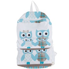 Owl Animal Daisy Flower Stripes Foldable Lightweight Backpack by Sapixe