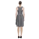 Black and White Checkerboard Weimaraner Racerback Midi Dress View2