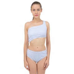 Alice Blue Quatrefoil In An English Country Garden Spliced Up Two Piece Swimsuit by PodArtist