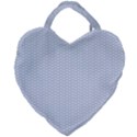 Alice Blue White Kisses in English Country Garden Giant Heart Shaped Tote View2