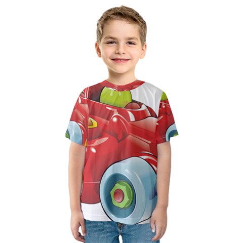 Car Vehicle Racing Car Formula Kids  Sport Mesh Tee by Sapixe