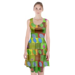 Easter Egg Happy Easter Colorful Racerback Midi Dress by Sapixe