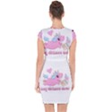 Long distance lover - Cute Unicorn Capsleeve Drawstring Dress  View2