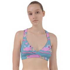 Long Distance Lover - Cute Unicorn Sweetheart Sports Bra by Valentinaart