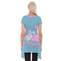 Long distance lover - Cute Unicorn Short Sleeve Side Drop Tunic View2