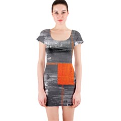 Background Texture Pastellfarben Short Sleeve Bodycon Dress by Sapixe