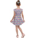 Background Colorful Triangle Kids Cap Sleeve Dress View2