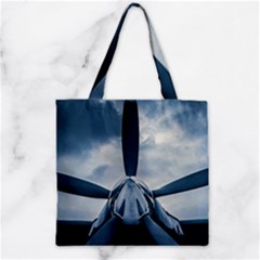 Propeller - Sky Challenger Zipper Grocery Tote Bag by FunnyCow