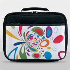 Light Circle Background Points Lunch Bag by Nexatart