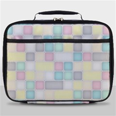 Background Abstract Pastels Square Full Print Lunch Bag by Nexatart