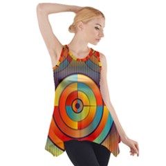 Background Colorful Abstract Side Drop Tank Tunic by Nexatart