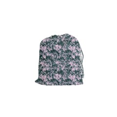 Floral Collage Pattern Drawstring Pouches (xs)  by dflcprints