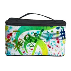 Points Circle Music Pattern Cosmetic Storage Case by Nexatart