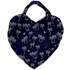 Tropical Pattern Giant Heart Shaped Tote by Valentinaart