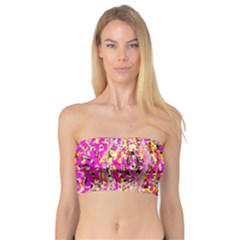 Hot Pink Mess Snakeskin Inspired  Bandeau Top by flipstylezfashionsLLC