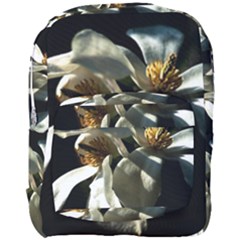 Two White Magnolia Flowers Full Print Backpack by FunnyCow